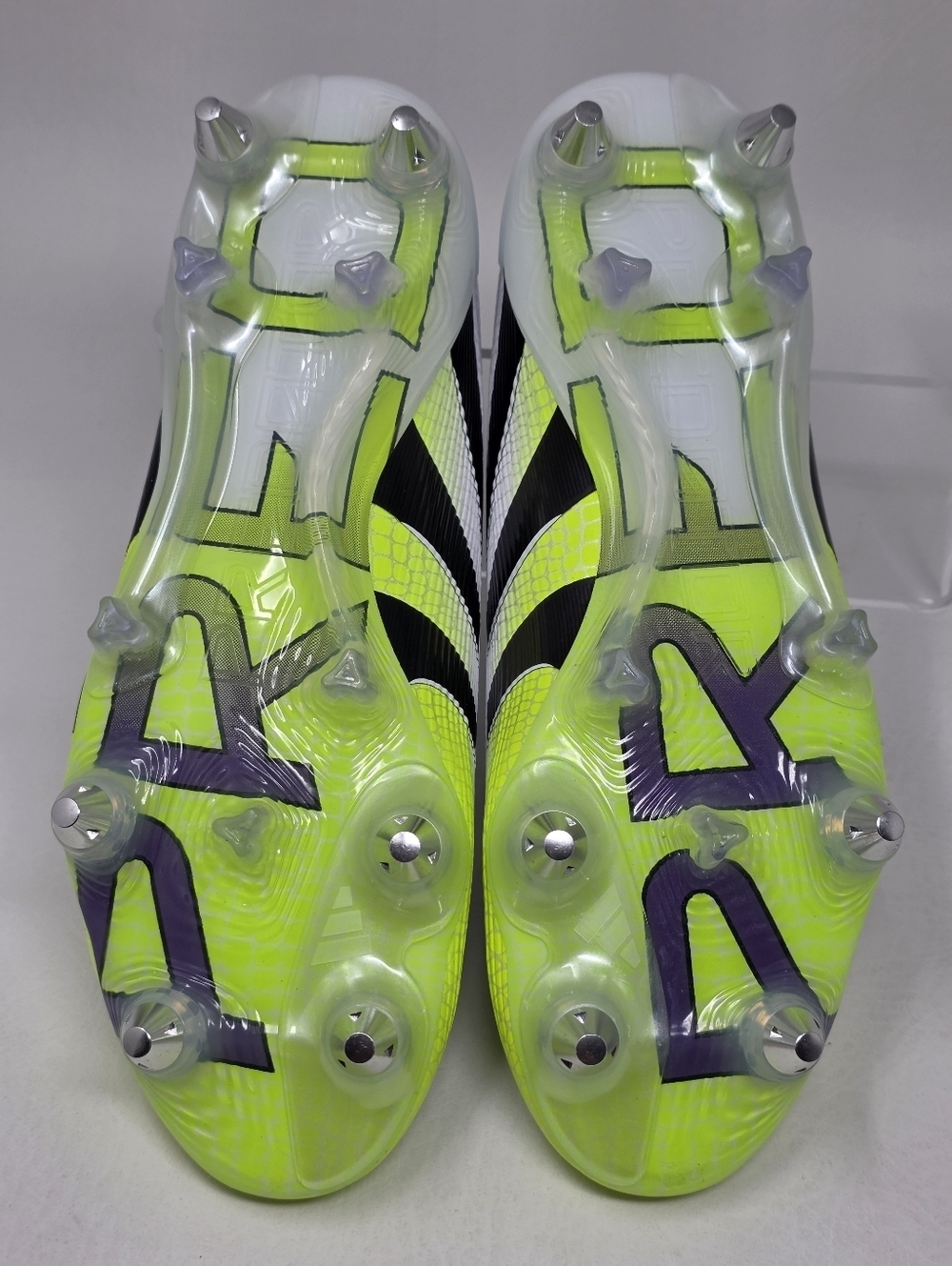 Adidas Predator Elite SG Cleats White/Black/Lemon JI1067 Mens Size 7/Women 8 New - Picture 5 of 13